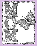 DJ Zen-Doodle Butterflies Clip Art Download