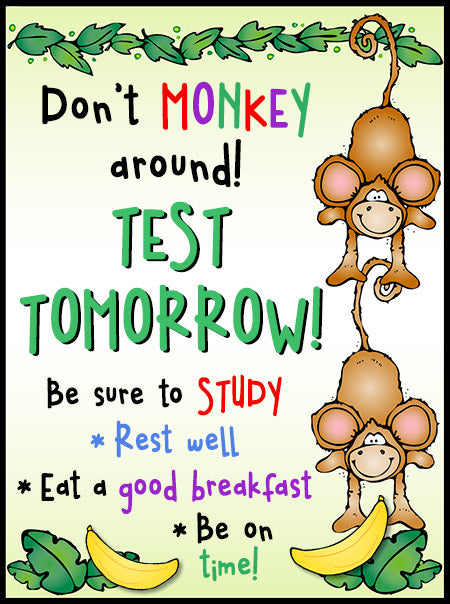 Don't monkey around clip art border by DJ Inkers