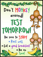 Don't monkey around note clip art by DJ Inkers