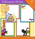Halloween Note Cards - Mini Border Clip Art Download