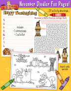 Doodler Fun Pages - Printable Coloring Pages & Monthly Activities