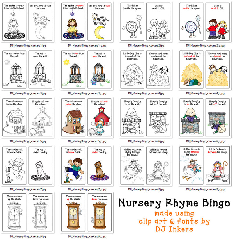 Nursery Rhyme Bingo Activity Download