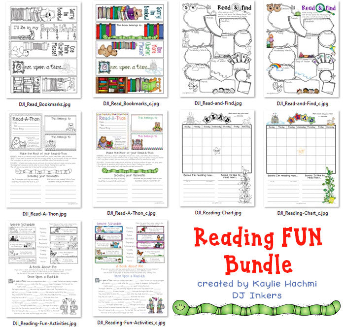Reading Fun Bundle - Activities and Printables Download