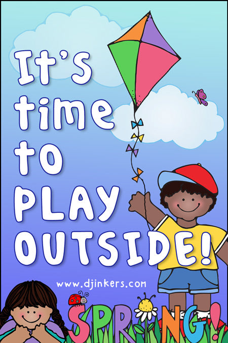 It's time to play outside!  Made with DJ Inkers Spring Kids clip art