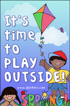 It's time to play outside!  Made with DJ Inkers Spring Kids clip art