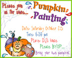 Pumpkin Painting with Halloween clip art by DJ Inkers