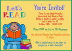 Read a thon invitation with clip art and font by DJ Inkers