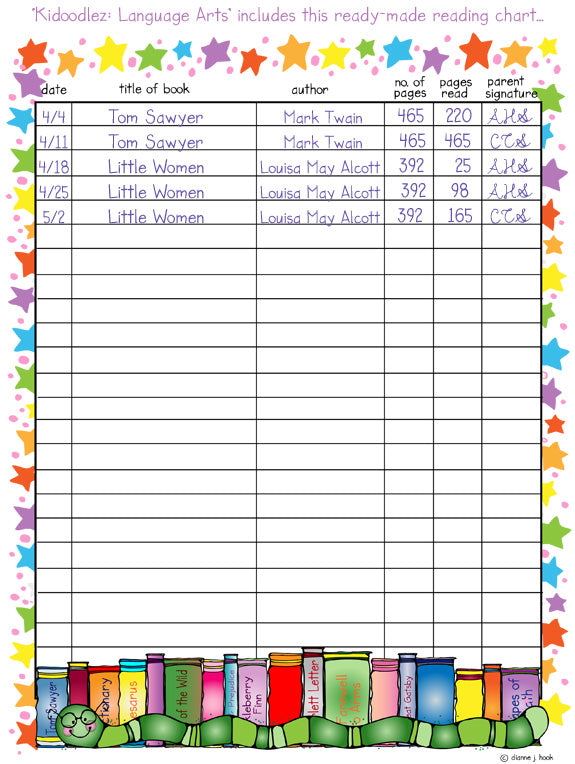 Language Arts Classroom Clip Art Kid Doodles Download