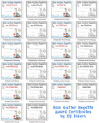 Rain Gutter Regatta Award Certificates for Cub Scouts