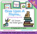 A printable file folder game to teach rhyming words in early education by DJ Inkers