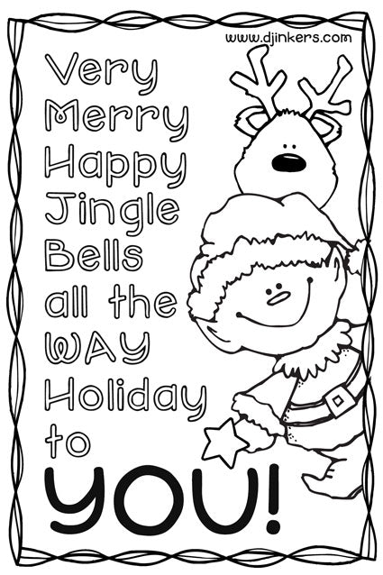Very Merry Happy Jingle Bells all the way Holiday to you!  Made by a DJ Inkers elf