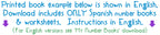 Mis Libros De Números Learning Printables