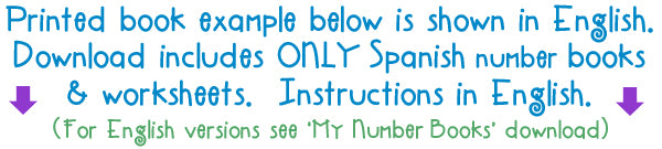 Mis Libros De Números Learning Printables