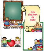 Cute school teacher borders by DJ Inkers