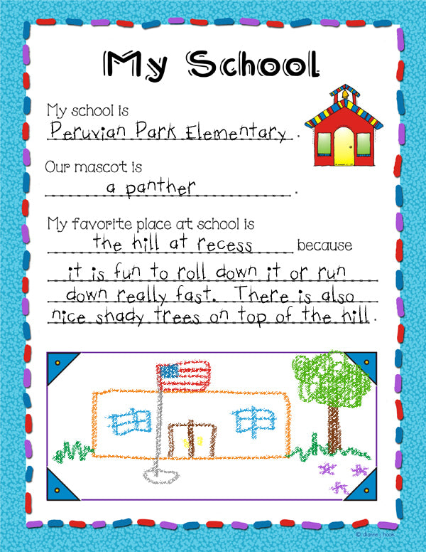 My School Memories - Printable Mini Year Book
