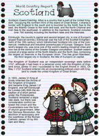 Scotland country report with clip art for kids by DJ Inkers