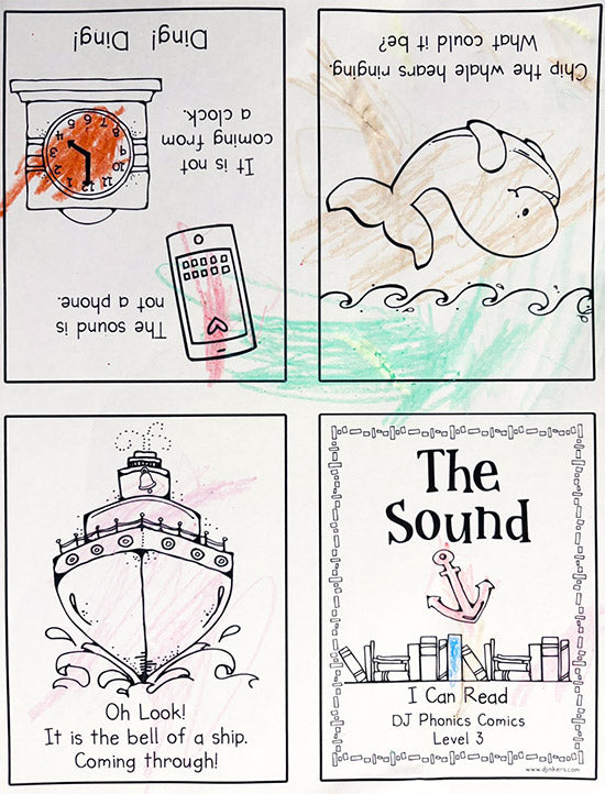 Phonics Comics Level 3 - I Can Read 5 Printable Mini Books