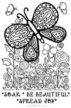DJ Zen-Doodle Butterflies Clip Art Download