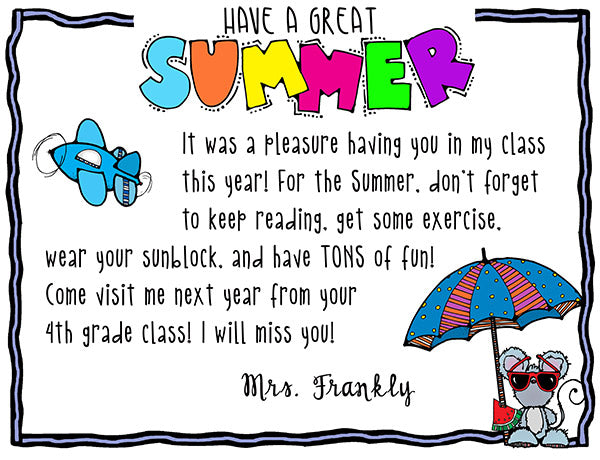 Summer Clip Art for Kids and Classroom Download