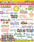 Summer Words clip art and vacation sayings by DJ Inkers