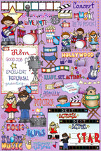 Super Stars clip art for kids and music classrooms by DJ Inkers