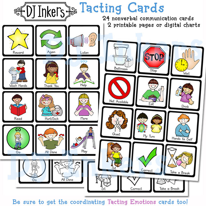 Nonverbal Communications Chart - Tacting Cards