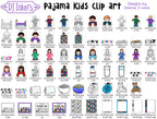 Pajama Kids Clip Art Download