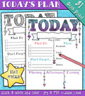 Stay organized and keep track of today's plan with this fun printable by DJ Inkers