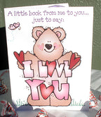 Cute Valentine bear clip art by DJ Inkers