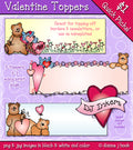 Valentine Toppers Clip Art Download