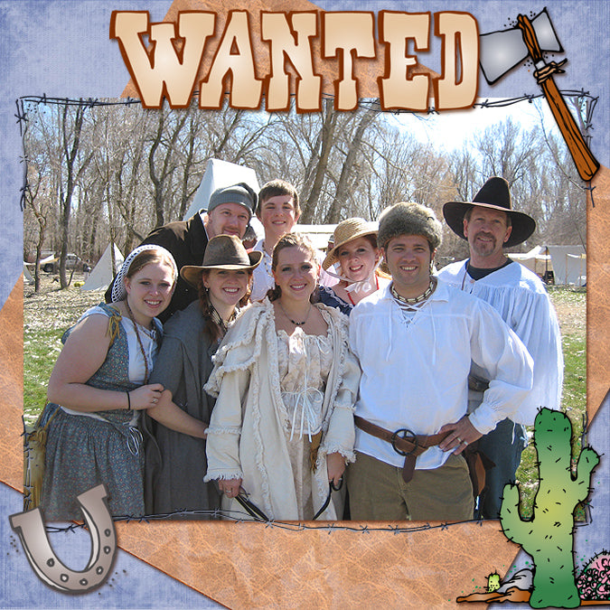 July Whimzee - Wild West & Pioneer Clip Art, Borders and Backgrounds