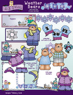 Weather Bears & Seasons Collection - 6 Download Bundle