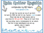 Rain Gutter Regatta Award Certificates for Cub Scouts