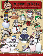 Chris-Moose Holiday Clip Art Collection -10 Download Bundle