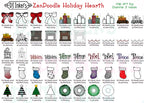 DJ Zen-Doodle Holiday Hearth Clip Art Download