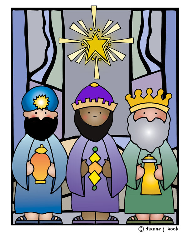 DJ Zen-Doodle Nativity - Christmas Clip Art Download
