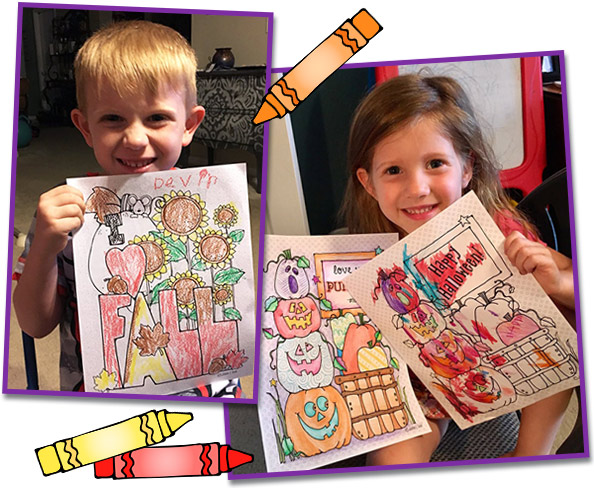 cute fall coloring pages for kids