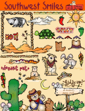 Southwest Smiles - Desert Clip Art Download