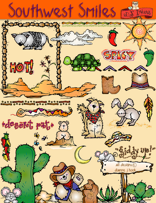 Southwest Smiles - Desert Clip Art Download