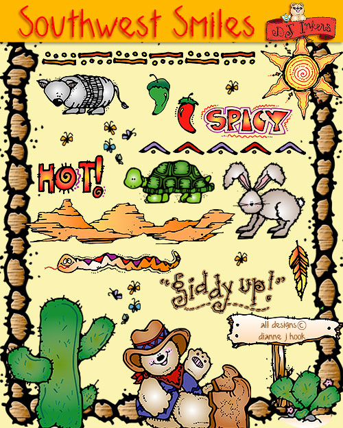 Southwest Smiles - Desert Clip Art Download