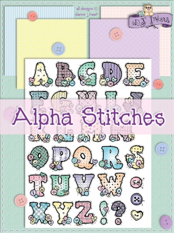 Alpha-Stitches Clip Art Download