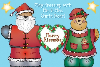 Mrs. Santa Bear Clip Art Download