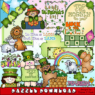 March Dazzle Clip Art Download