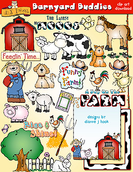 Barnyard Buddies - Farm Clip Art Download