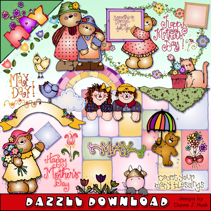 May Dazzle Clip Art Download