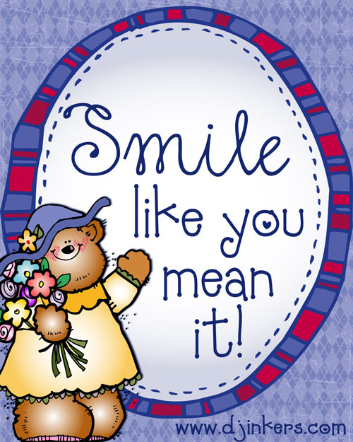 Smile like you mean it! Clip art by DJ Inkers