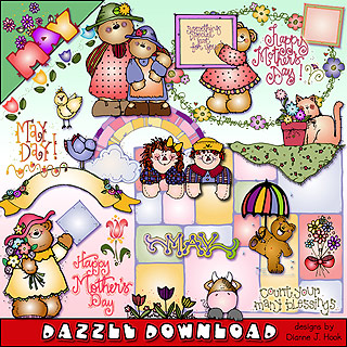 May Dazzle - Spring Clip Art Download