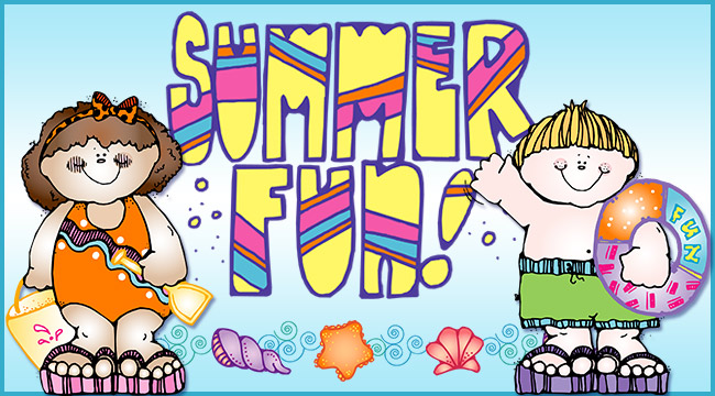 Summer Fun clip art for kids by DJ Inkers