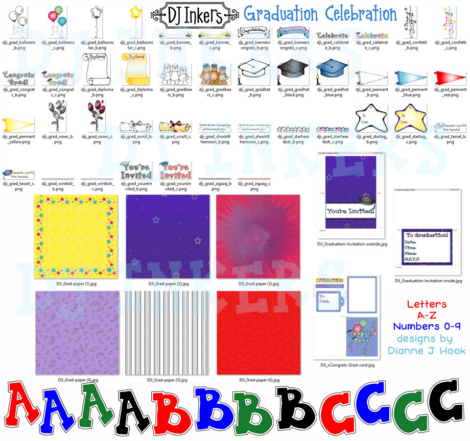 Graduation Celebration Clip Art and Printables Download