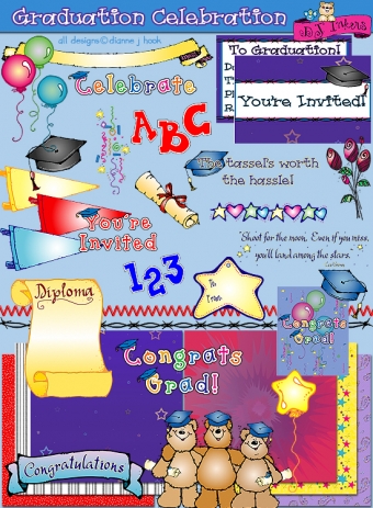 Graduation Celebration Clip Art and Printables Download